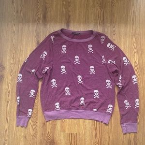 Wildfox Skull Wine Sweatshirt